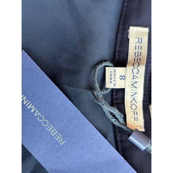 NWT Rebecca Minkoff Madeline Pleated Skirt Multi-Color Stripe Lined Zipper SZ 8 - Picture 5 of 5